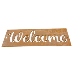 Hand Forged Wrought Iron Welcome Metal Sign