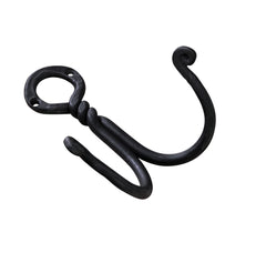 Hand Forged Wrought Iron Double Hook