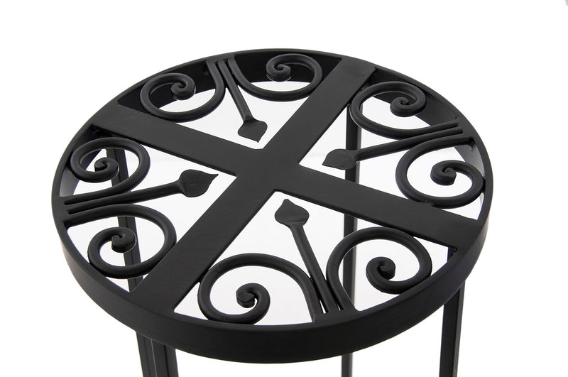 Hand Made 10" x 18" H - Wrought Iron Plant Stand