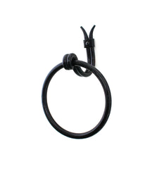 Nature Inspired Wall Mounted Forged Iron Towel Ring | AIW-BA005TR