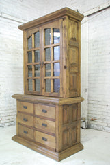 Handmade Armoire with Solid Reclaimed Barnwood - Iron Handles and Rustic Design - WA-005