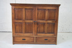 Classic Style Armoire with Wrought Iron Handles - WA-022
