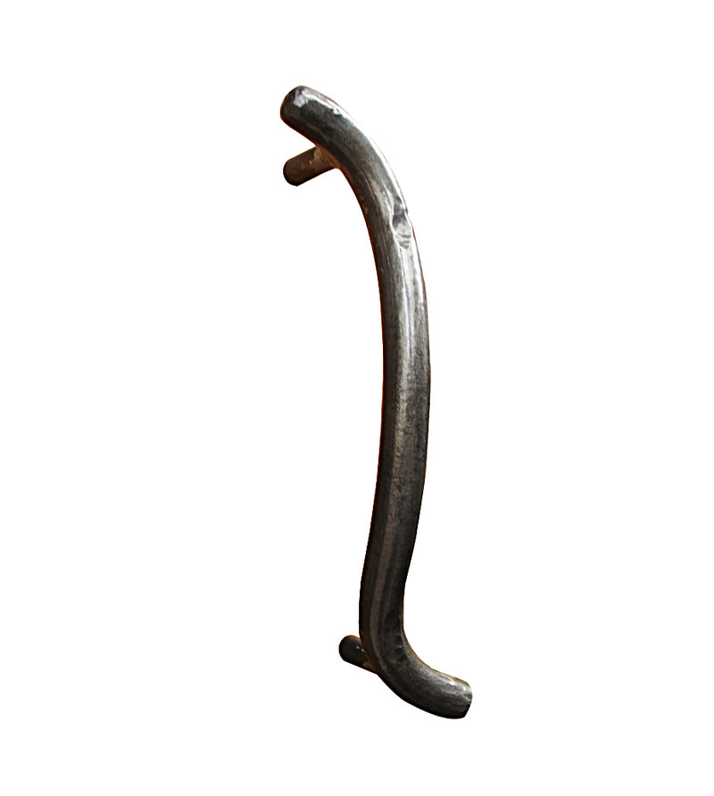 Curved Design Hand Forged Door Handle | AIW-0014-NI