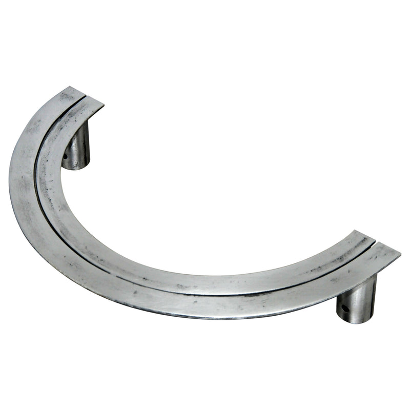 12"L Half Round Hand Forged Door Handle Push / Pull | AIW-0026