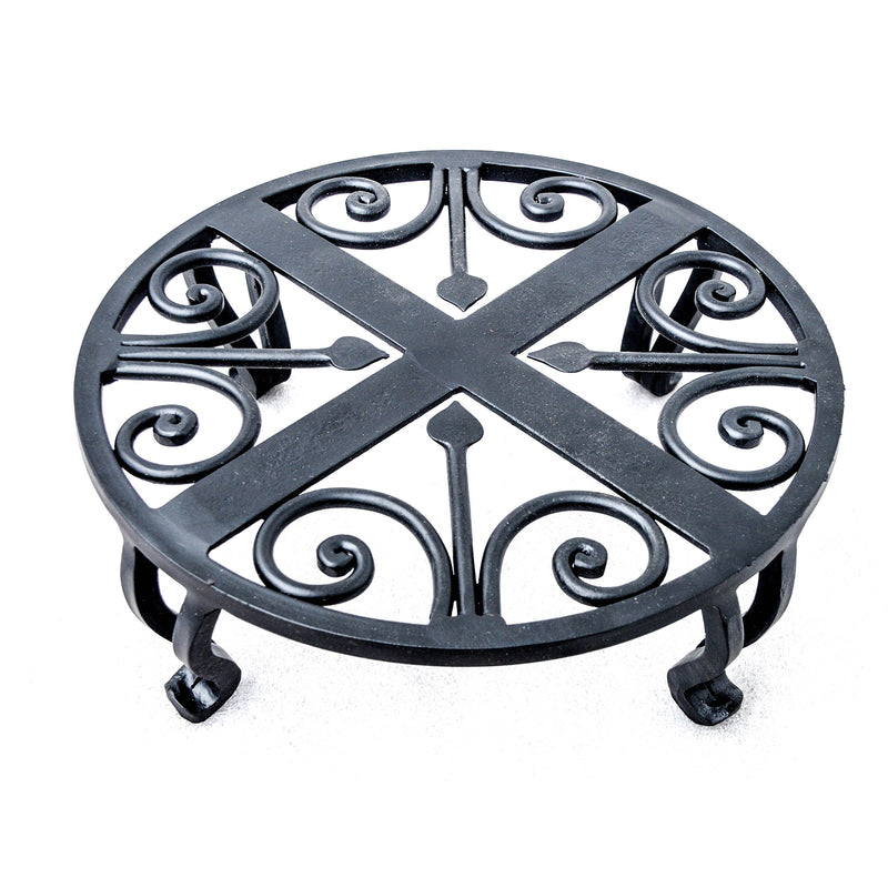 10" x 3,5" H -  Wrought Iron Plant Stand | AIW-PST-0001