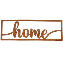 Hand Hammered Home Metal Sign Wall Decor | AIW-D-0007