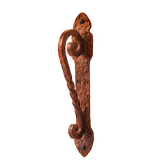 11 3/4-in L Hammered Plate & Twisted Forged Iron Door Push-Pull Plate | AIW-0009