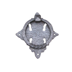 Iron Forged Twisted & Hand Hammered Plate Door Knocker | AIW-1003