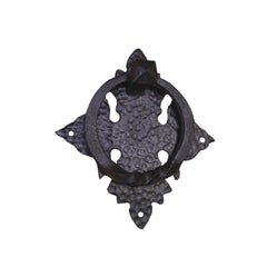 Iron Forged Twisted & Hand Hammered Plate Door Knocker | AIW-1003