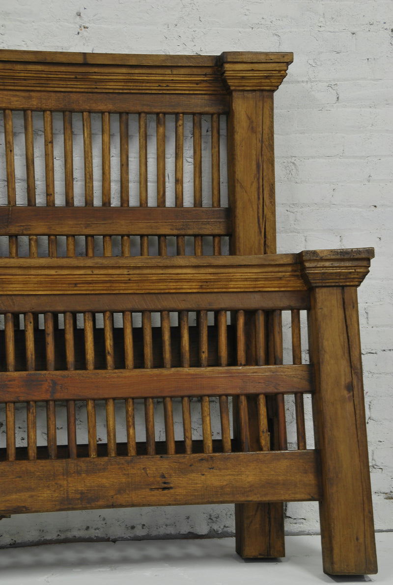 Barn Wood Bedframe - Barred Style (KING) BD-007