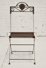Hand-forged iron and wood chair CH-001