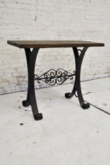 Iron and Wood Server Table ST-008