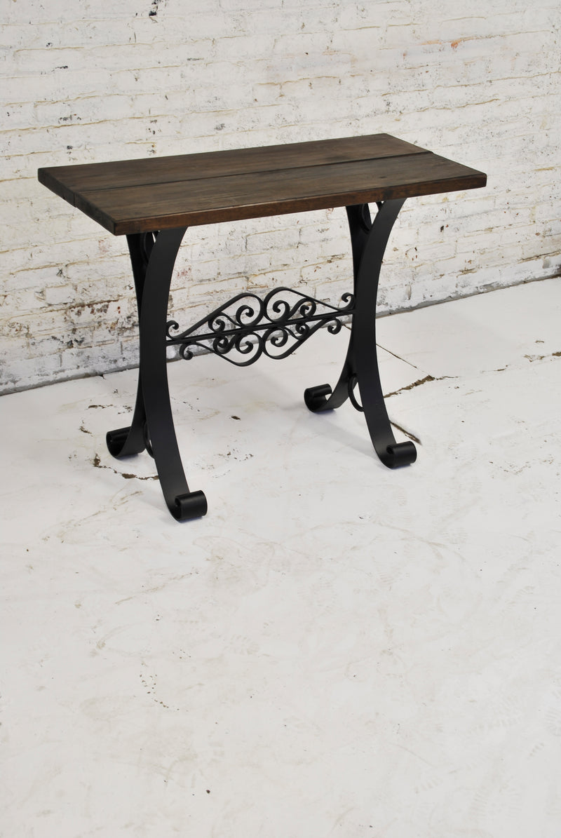 Iron and Wood Server Table ST-008
