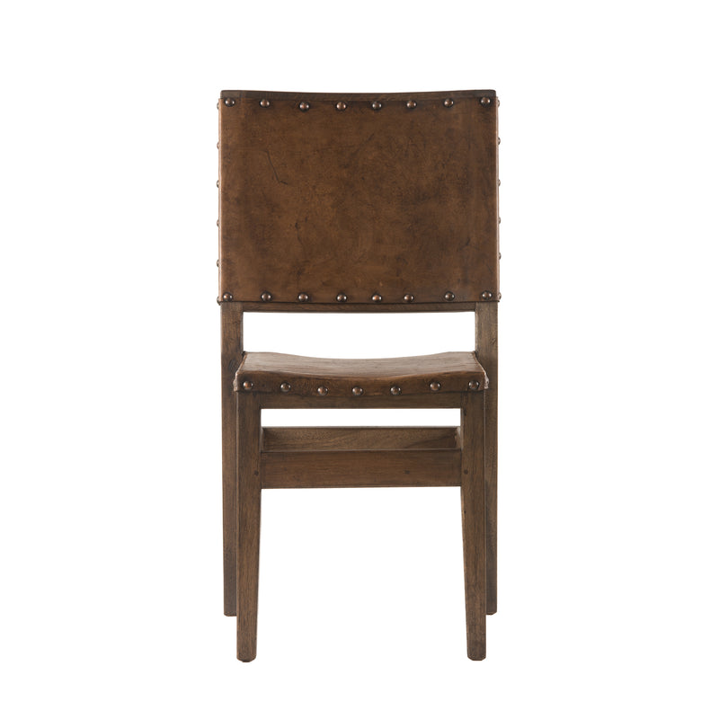 Reclaimed Wood & Leather Low Back Counter Stool (24" Seat Height), Set of (2) - FWC 0012