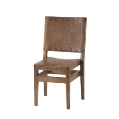 Reclaimed Wood & Leather Low Back Counter Stool (24