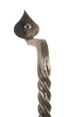Twisted Wrought Iron Door Handle 9 1/4-in L - AIW-0002