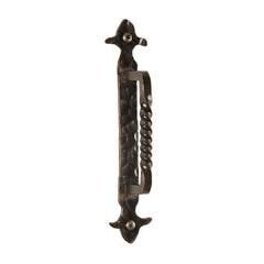 8-in L Hammered & Twisted Wrought Iron Door Handle / Cabinet Hardware | AIW-0010