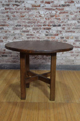 Copy of Barnwood Side Table - Round Dimpled Copper Top