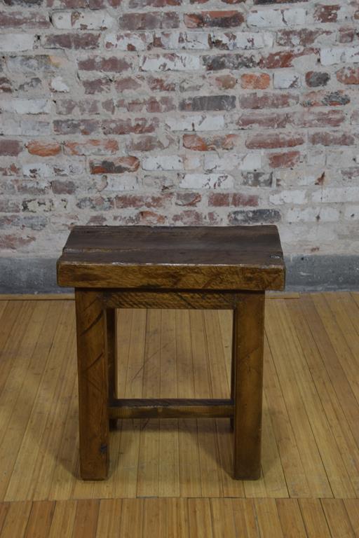 Barnwood side table - Rustic square