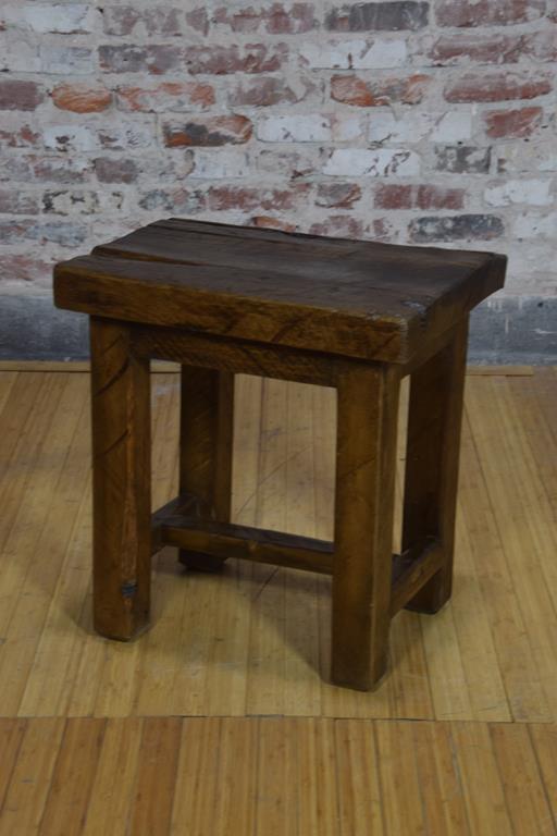 Barnwood side table - Rustic square