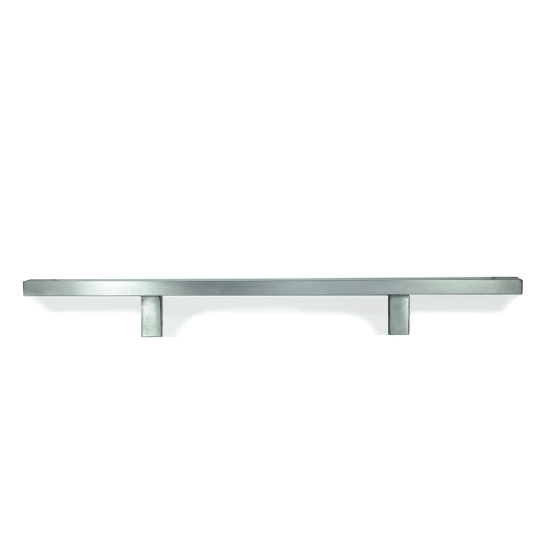24"L Wrought Iron Square Double Bar Door Handle | AIW-0031