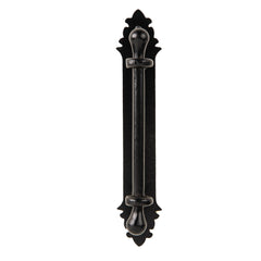 11-in L Wrought Iron Door Handle Push / Pull Plate | AIW-0015