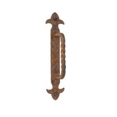 8-in L Hammered & Twisted Wrought Iron Door Handle / Cabinet Hardware | AIW-0010