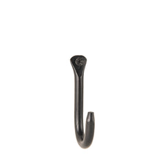 Round Bar Design Wrought Iron Hook 4-in L | AIW-HOR-3