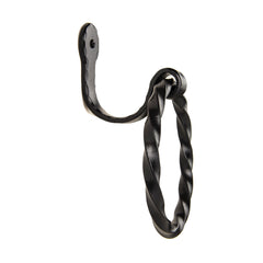 Twisted Design Wall Mounted Wrought Iron Towel Ring | AIW-BA004TR