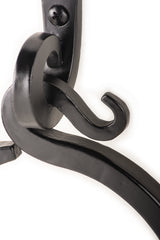 Curved Pointed Inspired Wall Mounted Forged Iron Towel Ring | AIW-BA001TR