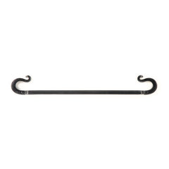 Curved Pointed Wall Mounted Wrought Iron Towel Bar 21-in W | AIW-BA001TB