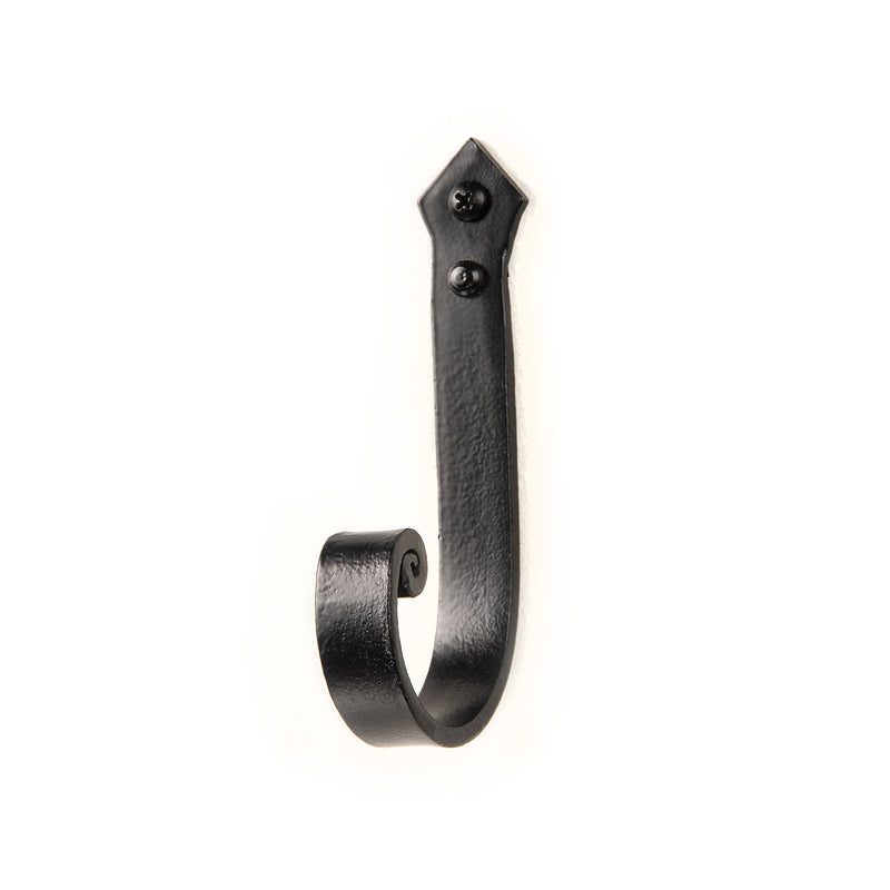 Hand Forged Curved Pointed Single Hook | AIW-H1C