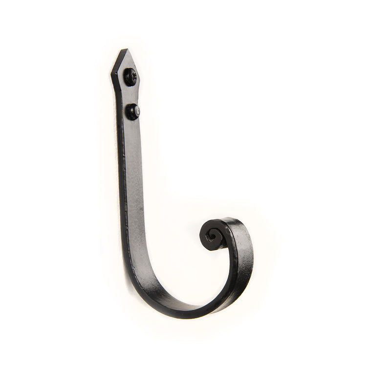 Hand Forged Curved Pointed Single Hook | AIW-H1C