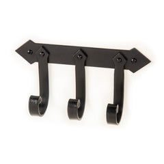 Iron Forged Curved Pointed 3-Hook Wall Mounted Rack | AIW-H3C