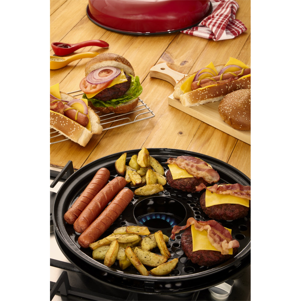 Kitchen + Home Stove Top Grill - Smokeless Nonstick Indoor Grill
