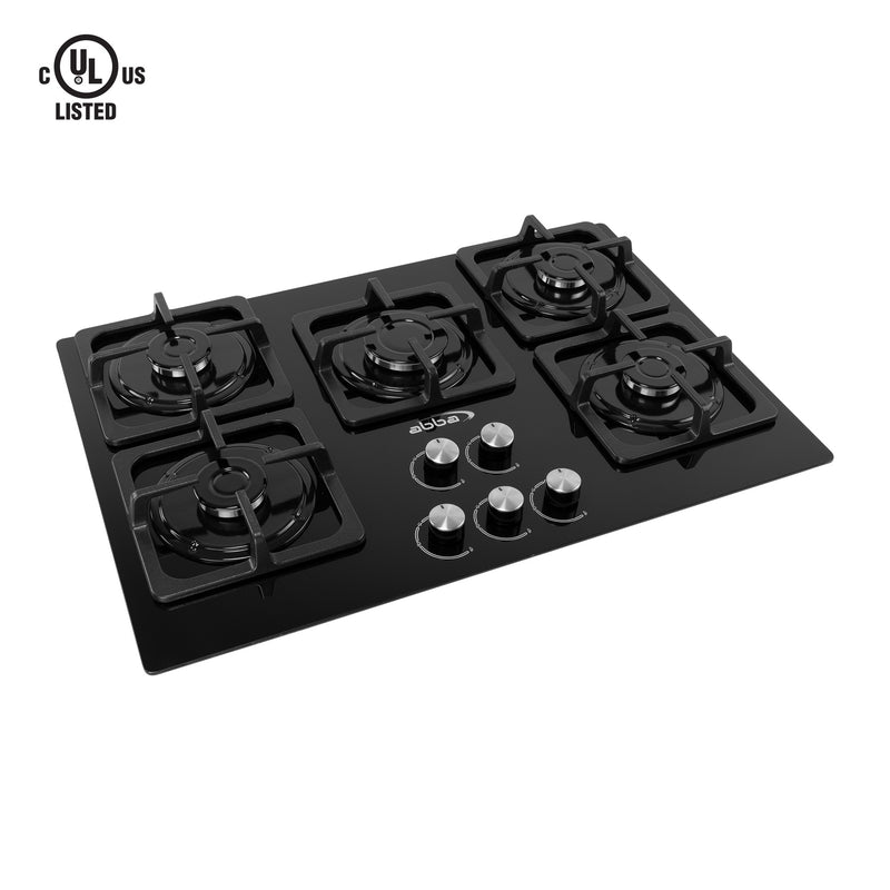 Gas on Glass Cooktop 30" with 5 Burners - CG-501-V5S