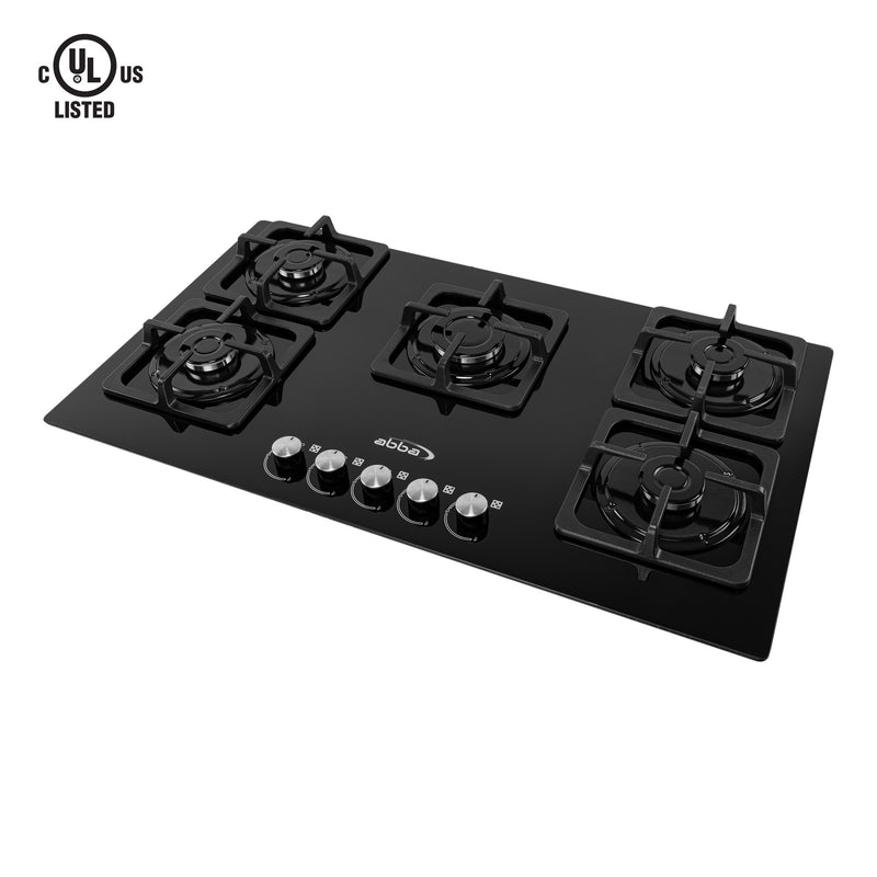 Gas on Glass Cooktop 36"  with 5 Burners - CG-601-V5S