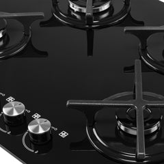 Gas on glass cooktop 24
