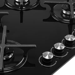 Gas on glass cooktop 24