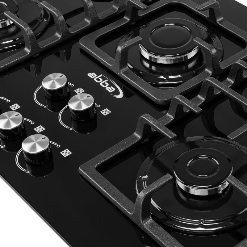Gas on Glass Cooktop 30"  With 5 Burners - Glass - CG-501-V5D