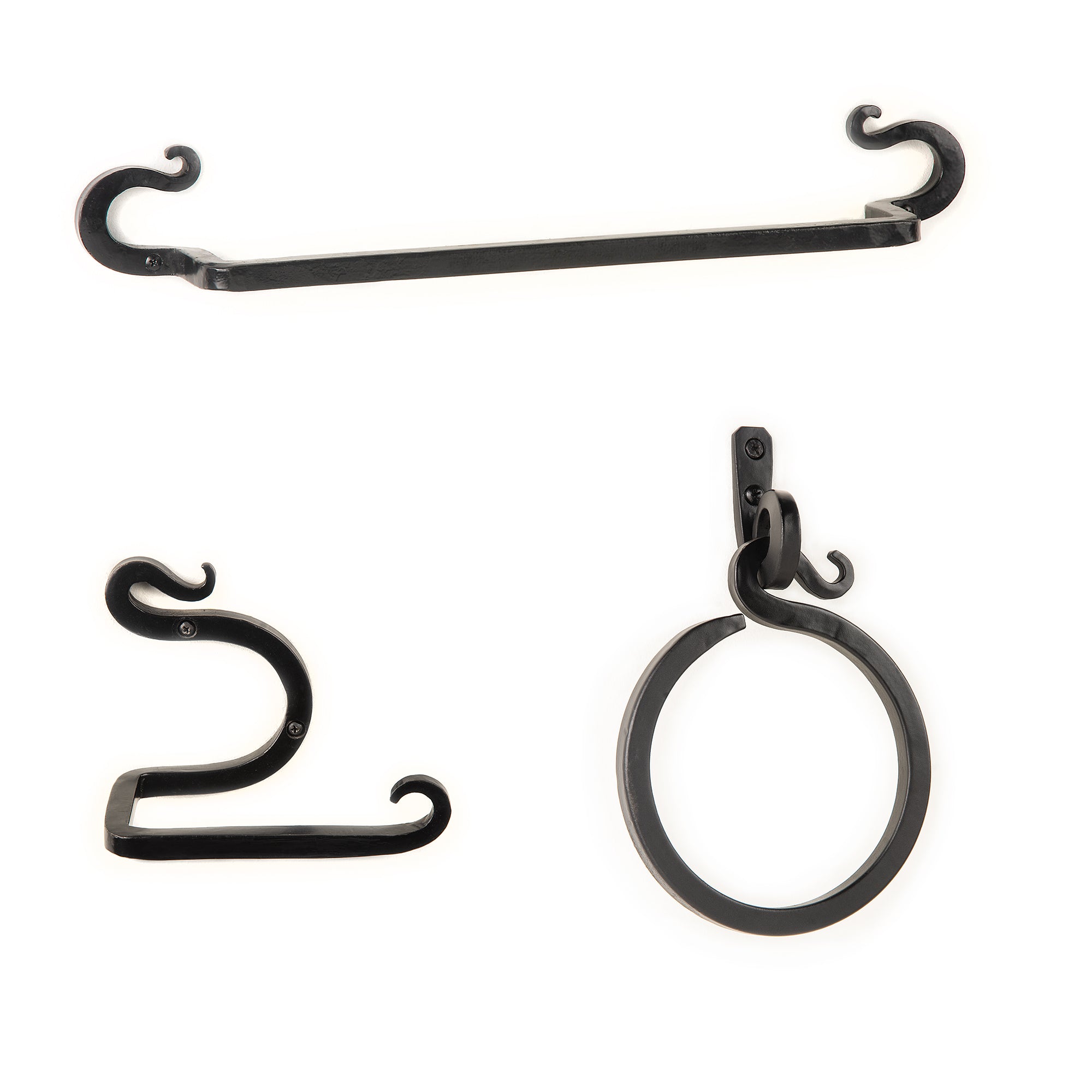 Wrought Cast iron TOWEL RING | vintage rustic | industrial antique iron |  towel holder | wall mount bathroom | toilet lavatory towel holder hook 