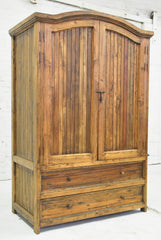 Barn Wood Armoire - Strip Panels and Hidden Doors  AR-020