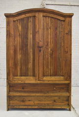 Barn Wood Armoire - Strip Panels and Hidden Doors  AR-020