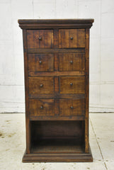 Barn Wood Dresser - Bottom Shelf Dark Walnut WD-004