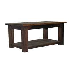 Reclaimed Wood Coffee Table with Storage  40