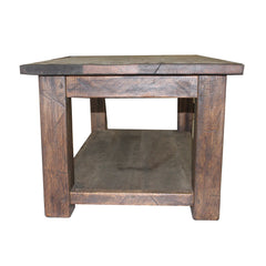 Reclaimed Wood Coffee Table with Storage  40